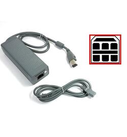 Xbox 360 Arcade, Premium & Elite Adapter / Kabel voor stroom - 8-pins Aansluiting - Microsoft