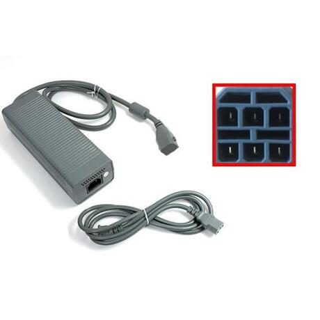 Xbox 360 Arcade, Premium & Elite Adapter / Kabel voor stroom - 10-pins Aansluiting - Microsoft
