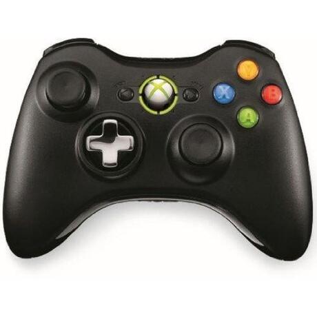 Xbox 360 Controller Wireless - Zwart/Zilver - Microsoft (origineel)