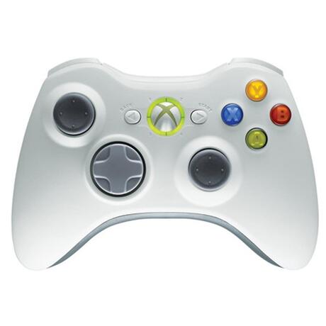 Xbox 360 Controller Wireless - Wit met Custom Zwarte Achterkant - Microsoft (origineel)